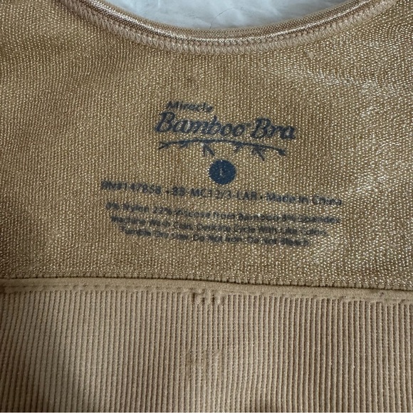 MIRACLE BAMBOO BRA in Tan Size Large - Picture 4 of 8